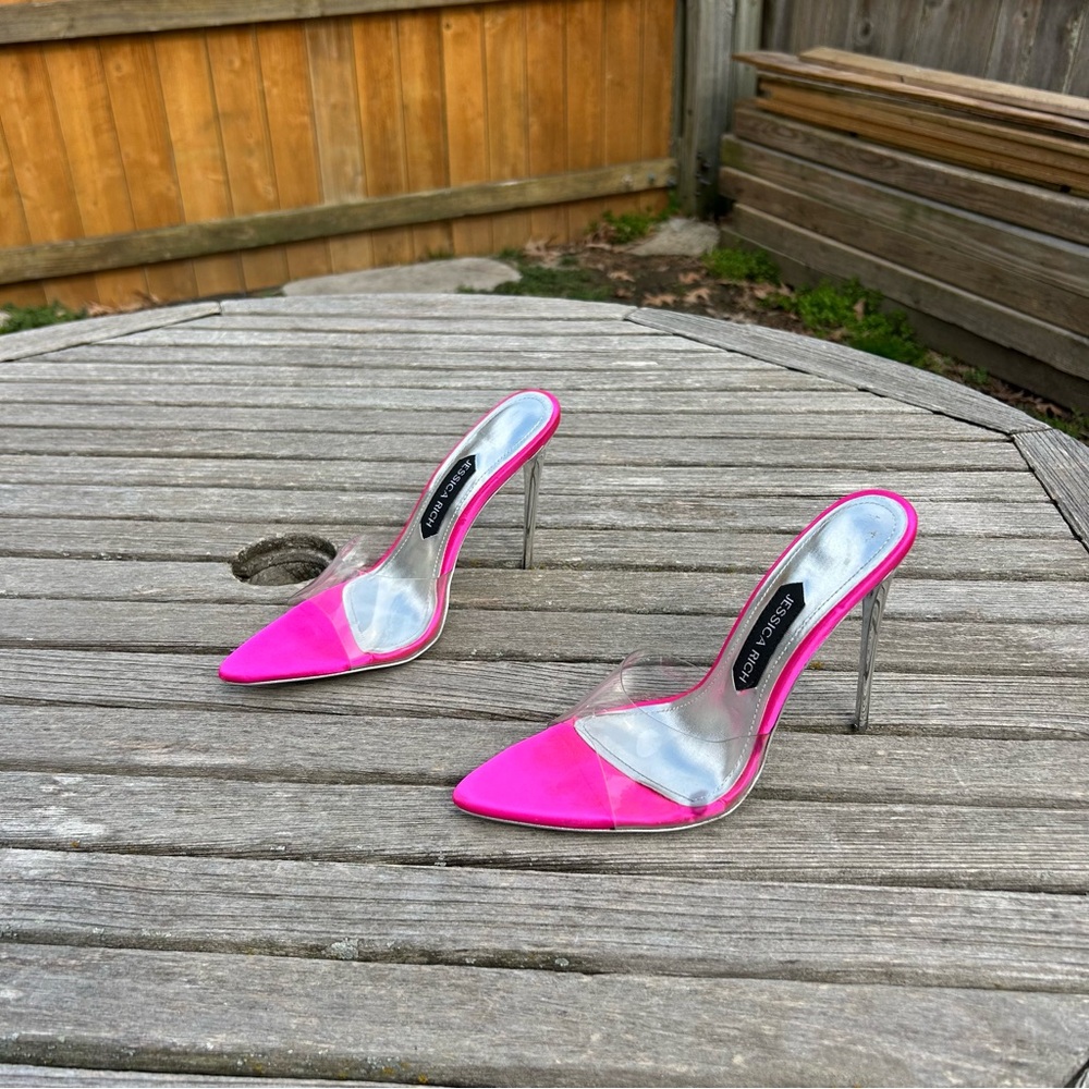 Jessica Rich‎ Racy Mule in hot pink size 38 or 8 us
